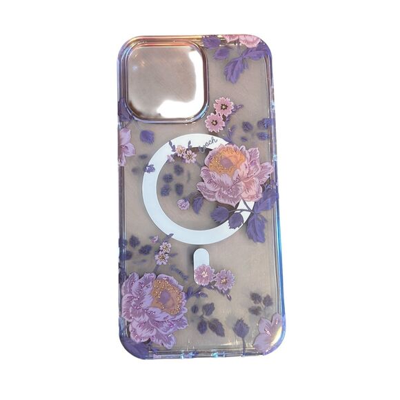 Coach New York Protective Case with Magsafe For iPhone 14 Pro Max Clear/Floral - Picture 3 of 6